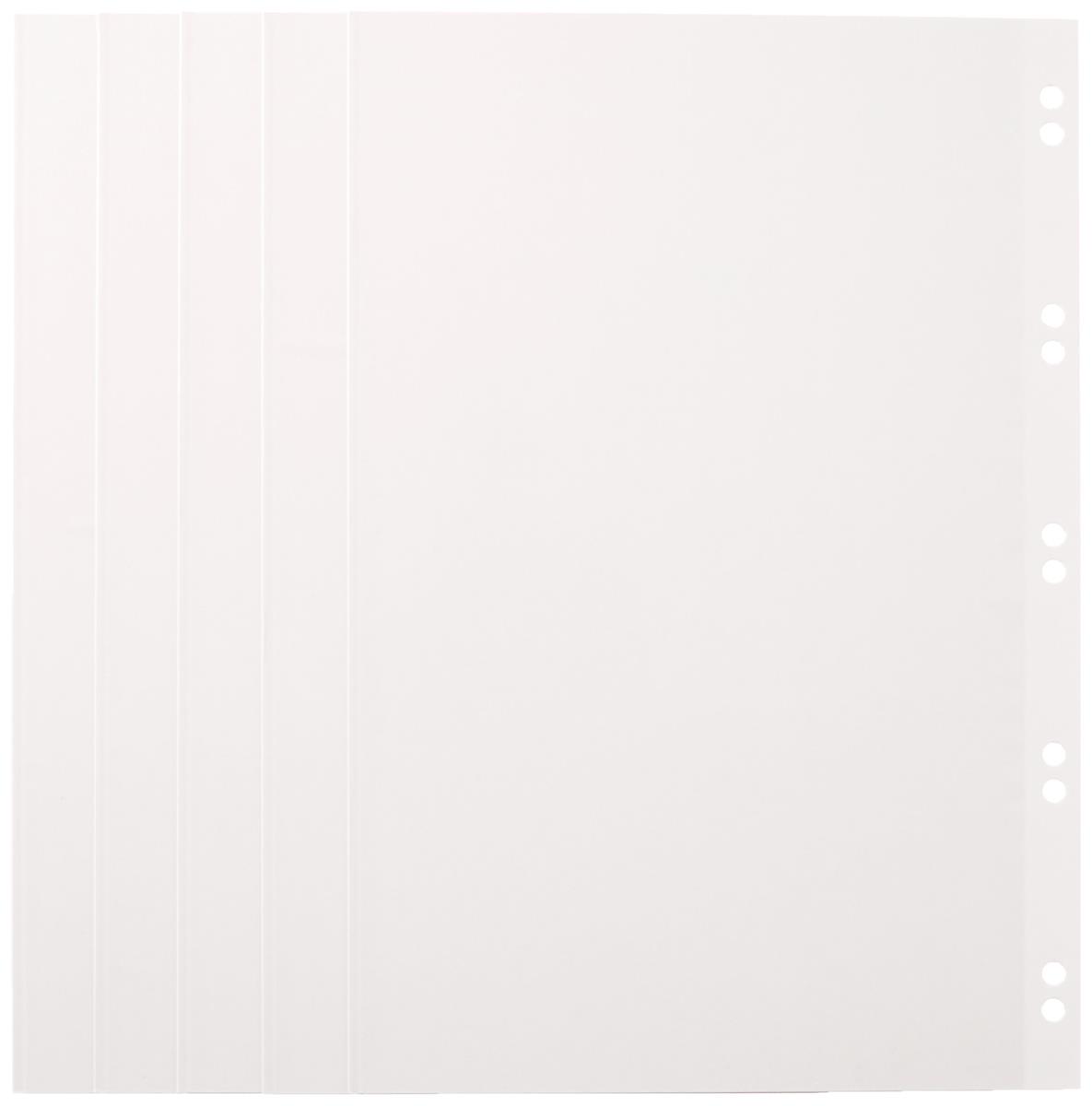ライトフリー替台紙 10穴・バインダー式・マガジンサイズ ホワイト おもちゃ＆ホビー