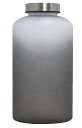 ウォーターボトル 水筒 1リットル ボトル 1000ml タイムマーカー付き BPAフリー 【1日2リットル水を飲む! 】 アウトドア スポーツ ボトル 大容量 グレー 1000ml(3)
