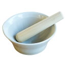 にちにち道具 すり鉢 すりこぎ 棒 セット ごますり 滑らずよく擦れる おしゃれなごますり器 日本製 白