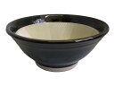 元重製陶所 石見焼 すり鉢 すりばち テーブルを傷つけない シリコン 底 6号 (直径18cm・すべり止め付) 織部 もとしげ 日本製 ブラック