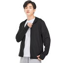 Rovidorx ラッシュガード メンズ 長袖 水着 大きいサイズ uvカット パーカー 冷感 オーバーウェア フード付き 日焼け対策 夏服 水陸両用 速乾 2099-blk-2XL