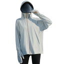 QUNCHAORI ラッシュガード レディース uvカット パーカー 日焼け防止用グローブ付き フード付き 接触冷感 UPF50+ 冷感素材 日焼け防止服 紫外...