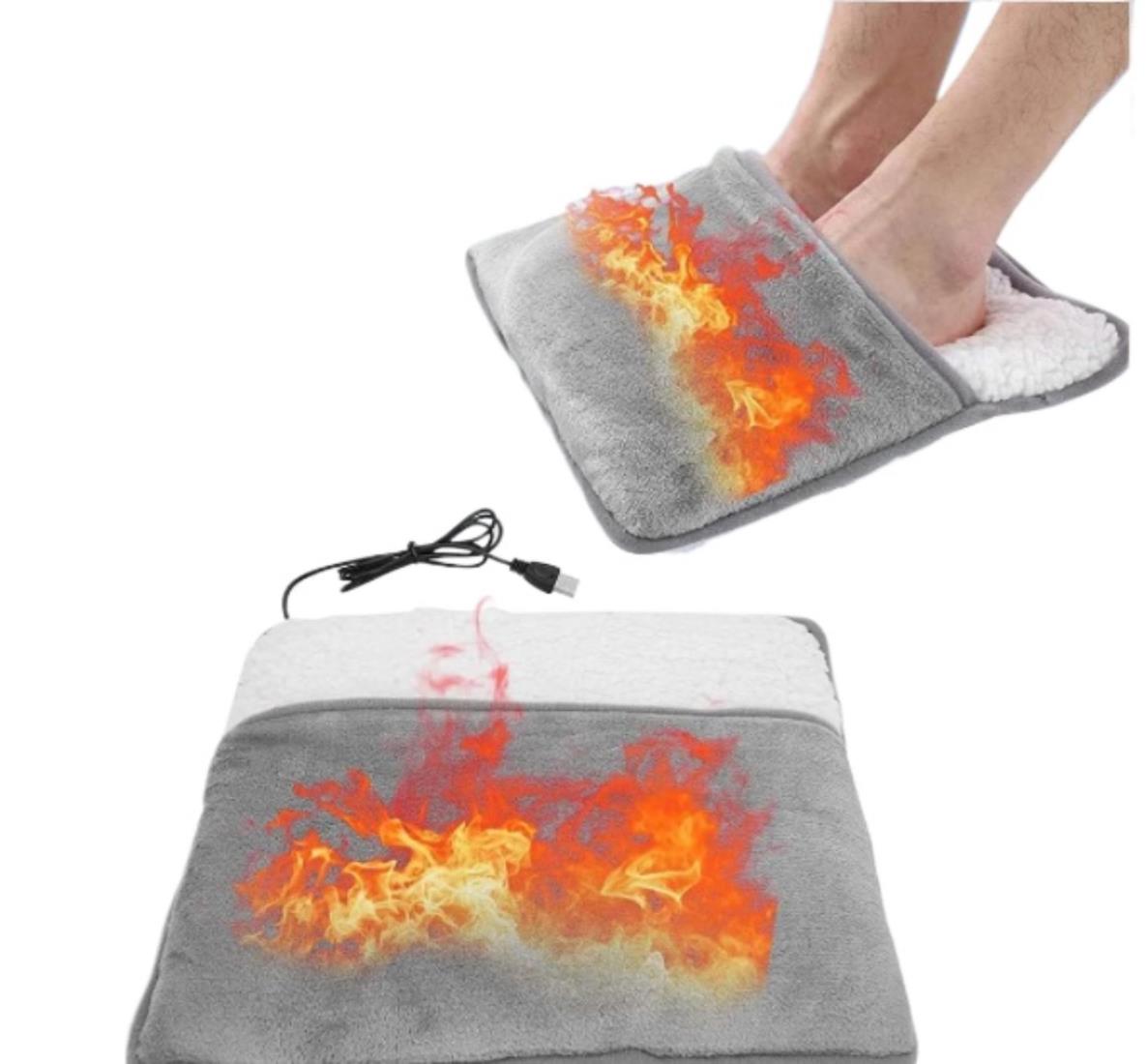 HGYM フットウォーマーUSB、足暖房、洗える、足元ヒーター 、ウォーマーフットヒートパッド，ヒートマット足お腹、家庭用、冬用サイズ30×30×2.9cm
