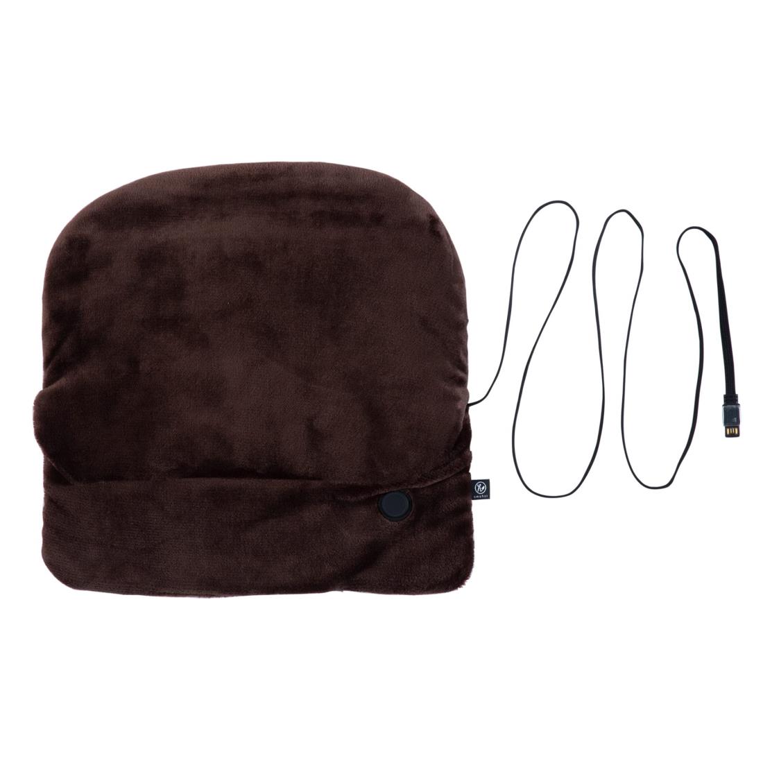 広電(KODEN) USB 電気 足温器 フットウォーマー コンパクト 消臭 速暖 35×35cm フランネル ブラウン CUT351G-B