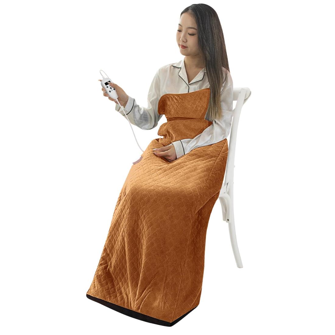 Homwarm 電気足温器 ポータブル フットウォーマー ウェアラブルこたつヒーター 速暖 PSE取得済み 省エネ・節電 7段階温度調節 8段階タイマー設定 過熱保護 漏電保護 自然発火防止 水洗い可能 ウォークアラウンドデザイン 冬の寒さ対策 ソファでのリラックス、睡眠、ホームオ