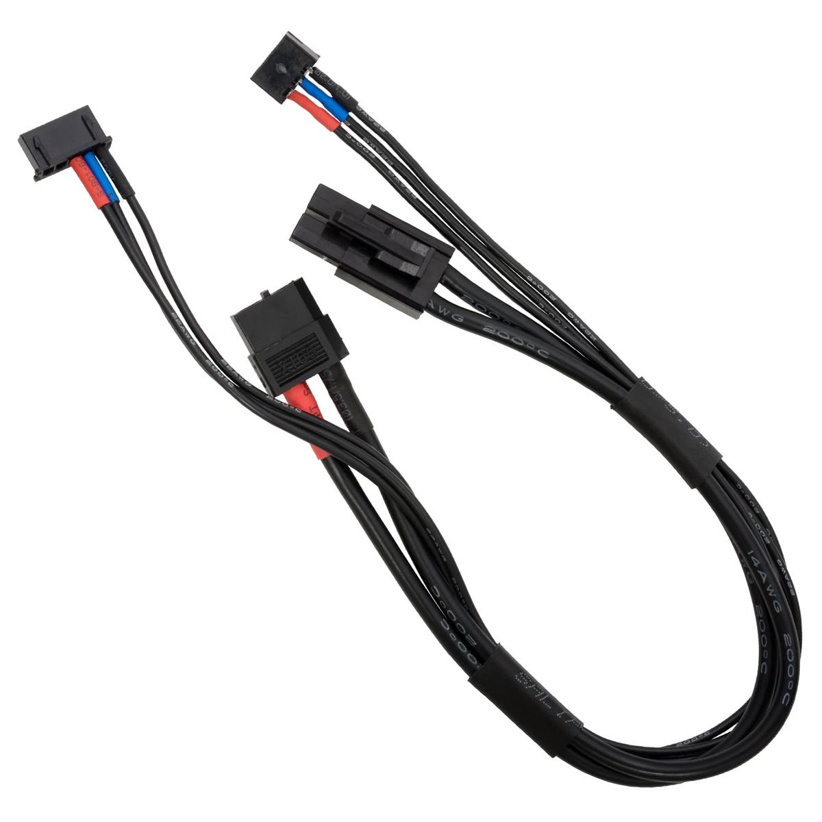 ハイテック XT60⇔タミヤタイプ 2S用コネクタケーブル HMJ463 ブラック系