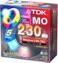 TDK MOディスク 230MB Windowsフォーマット デスクケース入り5枚パック MOR230DX5PA