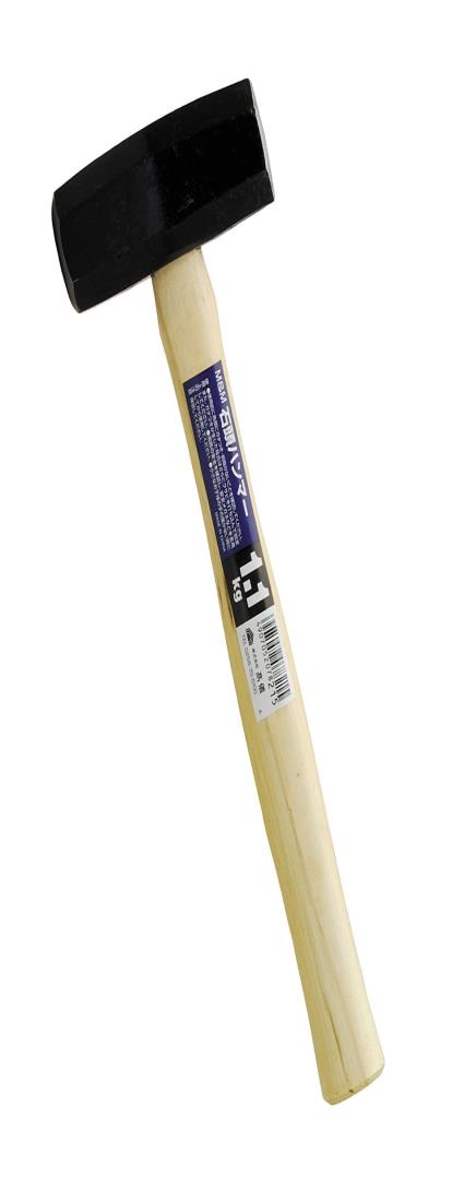 高儀(Takagi) M＆M 石頭ハンマー 木柄 黒 1.1kg