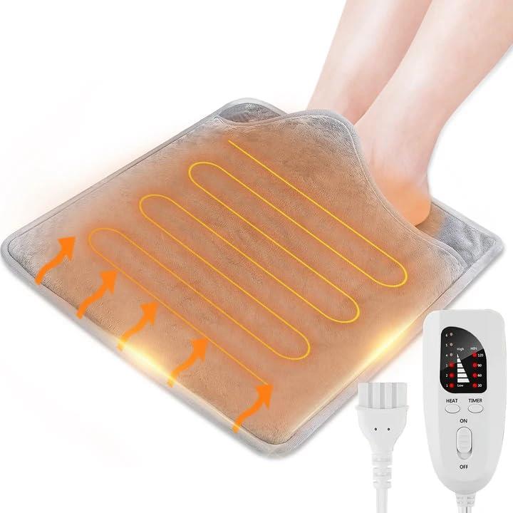 【家電批評ベストバイ受賞】足温器 電気足温器フットウォーマー ホットマット 6段階温度調整 省エネ 防臭 軽量 過熱保護 丸洗い可 電気 フットウォーマー 冬 電気毛布 暖房器具 収納簡単 冷え症対策 PSE認証済み