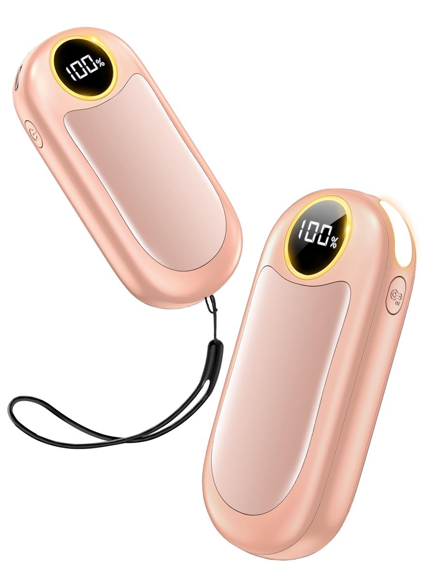 U UZOPI 充電式カイロ 2個セット 1台2役 電気カイロ 電子かいろ 最大40時間連続使用可能 LEDライト 片面加熱/両面加熱 4階段温度調節 2s急速発熱 LEDデジタル表示 繰り返し使える USB充電式 かいろ プレゼント 軽量 通勤 通学 キャンプ 寒さ対策グッズ 防災対策 ストラップ付