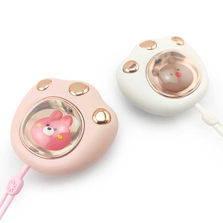 vapology ハンドウォーマー カイロ USB充電式 電気式 猫 肉球 かわいいデザイン 2段階温度調節 Type-C (White)