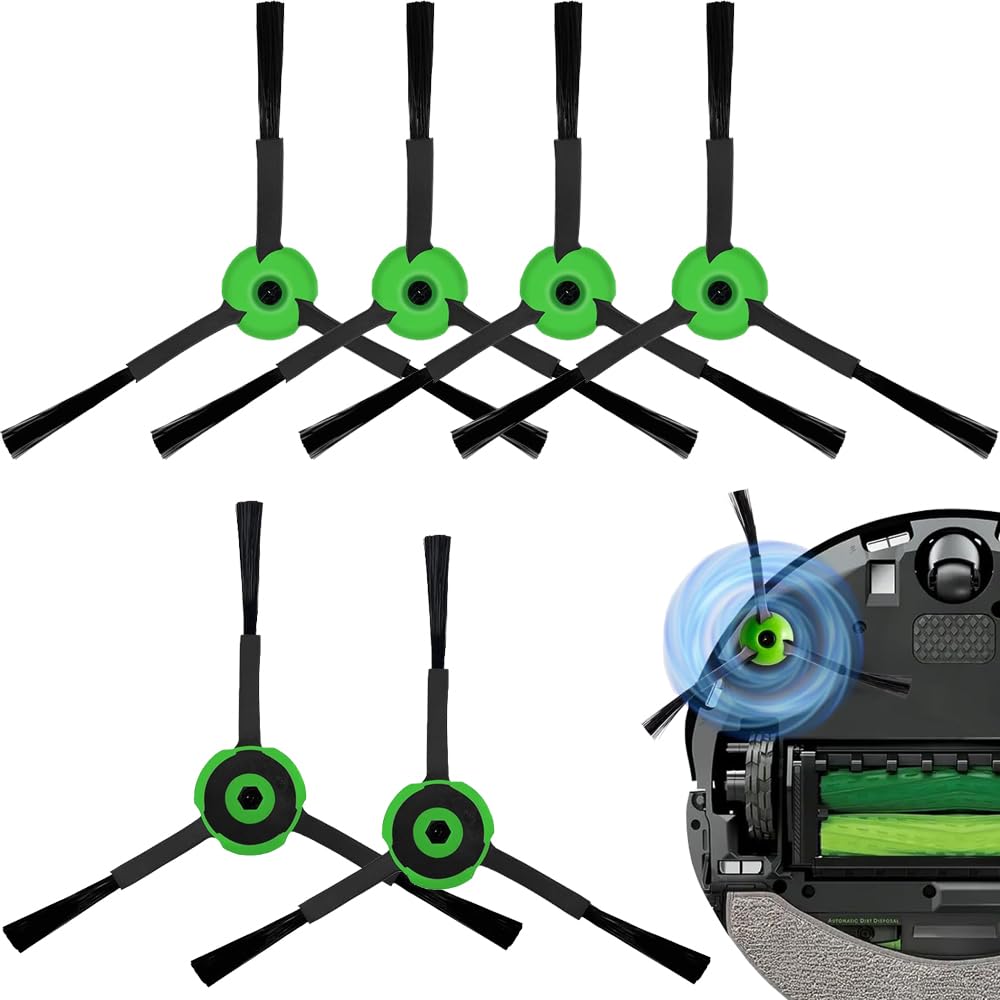 ルンバ用ブラシ 6本セット エッジクリーニングブラシi7/E5/E6/i3/i6/J7ロボット掃除機用 消耗品 交換部..