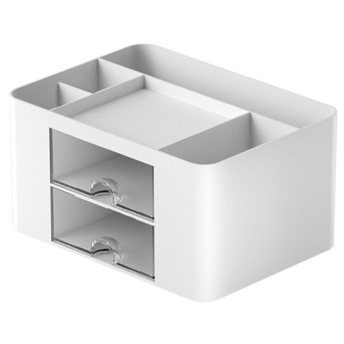 Riblind デスクオーガナイザー 卓上収納 引き出し付き ペン立て リモコンラック 小物入れ 文房具 整理..