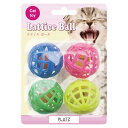 PLATZ PET SUPPLIES & FUN 猫用おもちゃ ラティスボール 4P