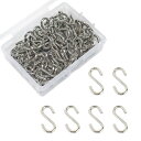 YFFSFDC S字フック ミニフック ステンレス 100枚パック 吊り下げ S字 フック 錆びない 丈夫 1.4cm 銀色