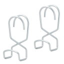 Less&セイエイ(Seiei)【ハンガーパイプから落ちない幅広フック 2個組 18821】収納フック フック 幅広タイプ 洋服掛け 小物収納 バッグハンガー ...