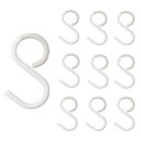 MEDUSHASHA S字フック 落ちない 錆びない sじフック 脱落防止 Sの字 小物掛け 汎用フック フレキシブルに曲がるフック 9個セット