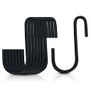 S字フック 20本セット 汎用フック 6.5CM 脱落防止 小物掛け sじフック 吊り下げ収納 耐荷重10kg 錆びない キッチン クローゼット 洗面所 玄関 ...