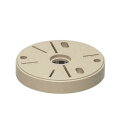 未来工業 ポリ台 照明器具取付用プラスチック絶縁台 丸型 外寸φ150×20mm ベージュ POW-150J