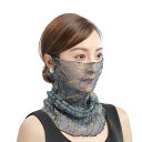 Trifong フェイスカバー レディース 夏 uvカット 息苦しくない 梅の花模様 耳掛け 日焼け マスク 速乾 薄い マフラー ネックウォーマー 女性用 日...