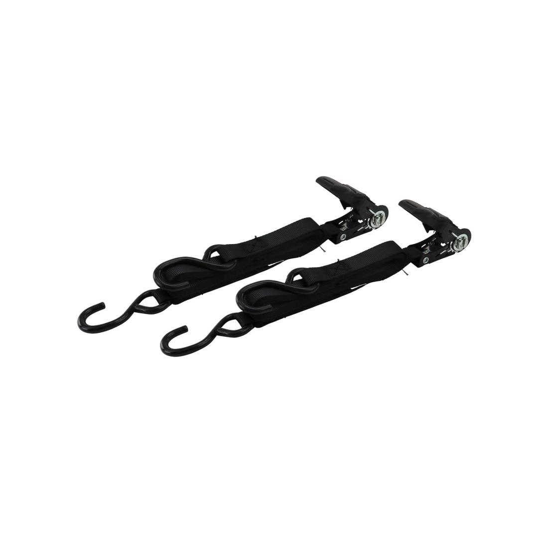 イーバリュー(E-Value) ラチェット式ベルト荷締機 4.5m ブラック 2本組 ERT-25SR