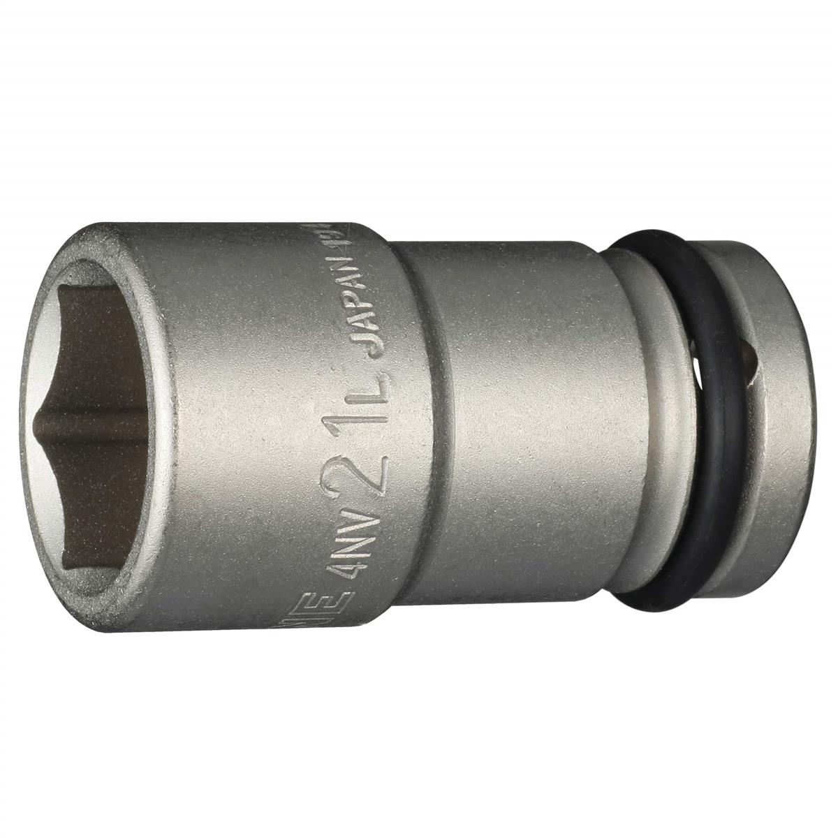 トネ(TONE) インパクト用ロングソケット 4NV-21L 差込角12.7mm(1/2”) 二面幅21mm