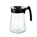 HARIO(ハリオ) ペガサス サーバー 1000 電子レンジ対応 1000ml 2~8杯用 ブラック 日本製 PES-03-B