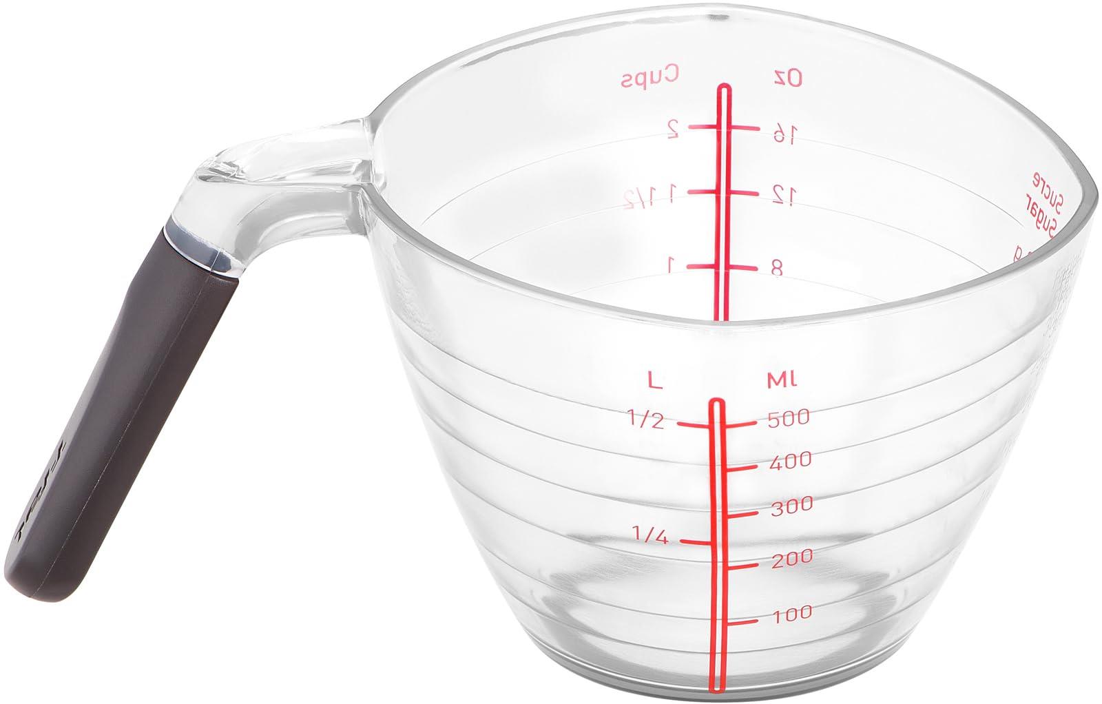 ティファール 計量カップ 500ml 3方向から注げる注ぎ口 液だれしない インジニオ 軽量カップ 読みやすい目盛り付き K21440