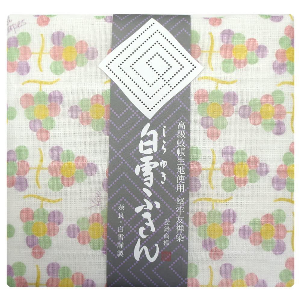 白雪友禅ふきん 葡萄