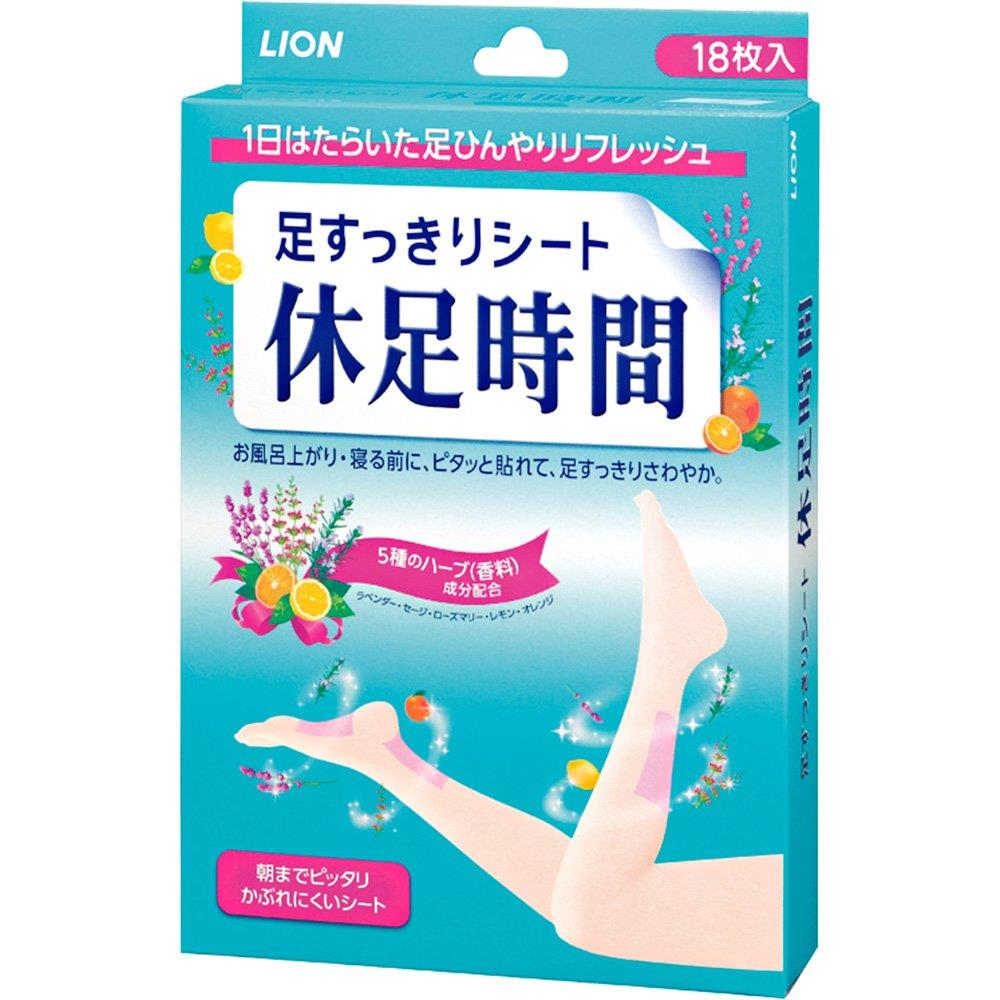 ライオン 休足時間 18枚 シート ピンク (x 1)