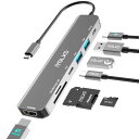 IYGLKD USB-C ハブ 7-in-1 4K HDMI 100W USB PD対応 Type-C 5Gbps 高速データ転送 USB-C/USB-Aポート...