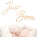 small valley 月齢フォト 木製 (Just Born or Hello World) ベビーフォト グッズ ニューボーンフォト (Just Born...