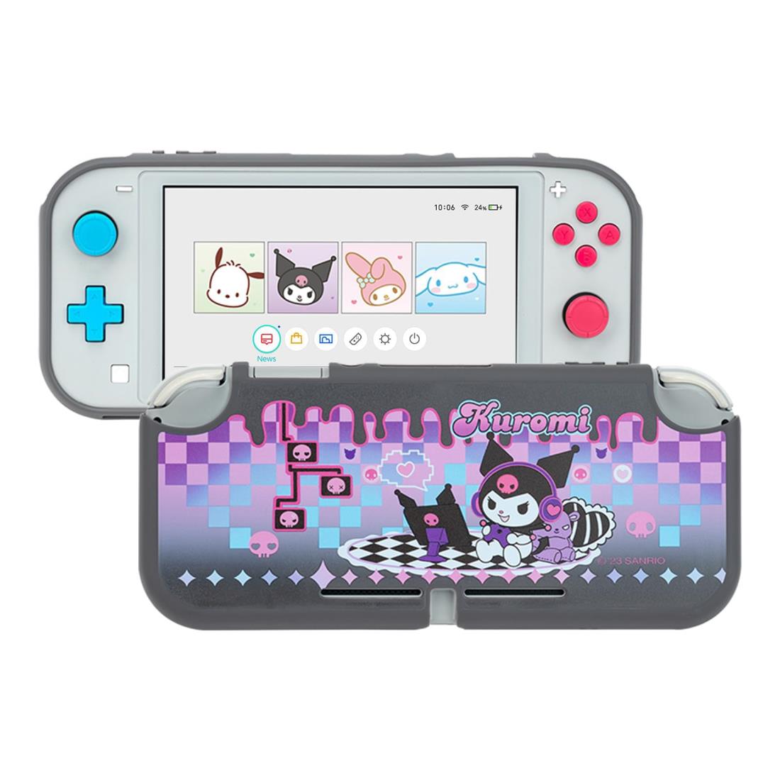 Kuitmor Switch liteカバー スイッチライトカバー switch liteカバー スイッチ ライト対応全面保護 薄型 傷防止 汚れ防止 可愛い 耐衝撃 取り外し簡単 TPU周り PC製 ゲームタイムパープル