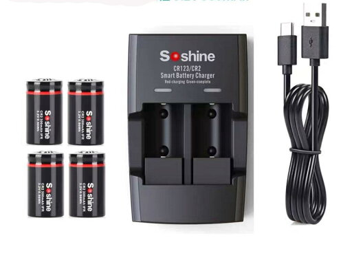 Doublepow CR2 充電池 4本+充電器 セット3.0V (3.2V) Doublepow CR2 充電池 4本+充電器 セット3.0V (3.2V)