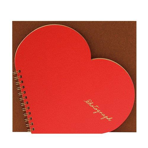 ラボクリップ スクラップブック ハートM レッド SCHT12-RD