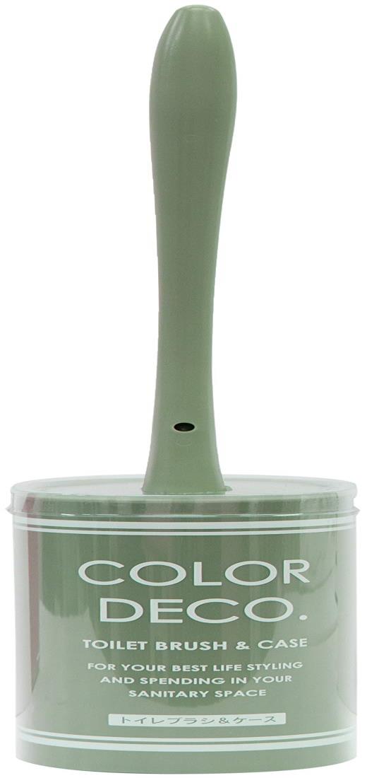 ヨコズナクリエーション トイレブラシ スモークグリーン 26.5×7×11cm
