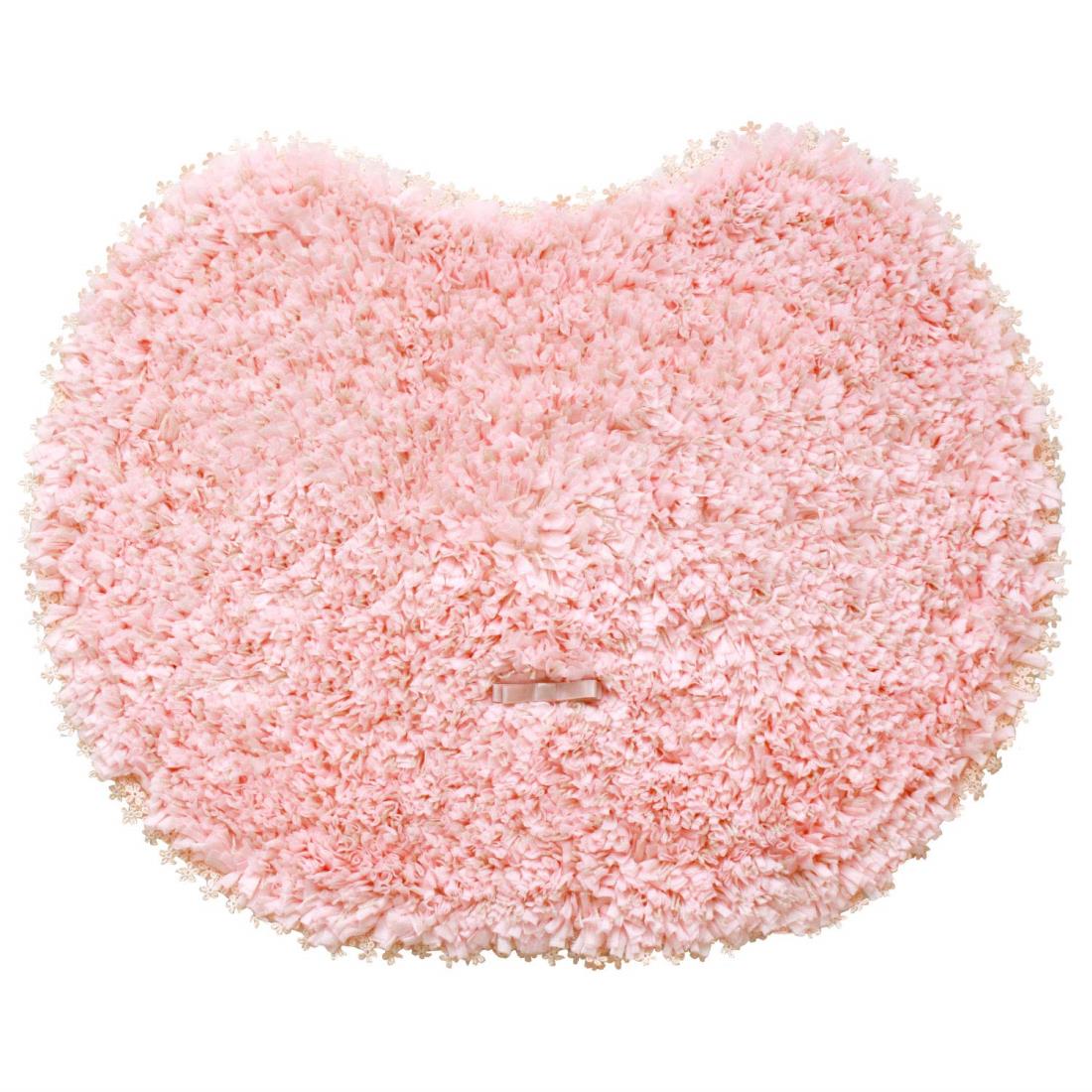 オカ トイレマット ピンク 約 42cm×55cm PLYS(プリス) フルーリスフレ