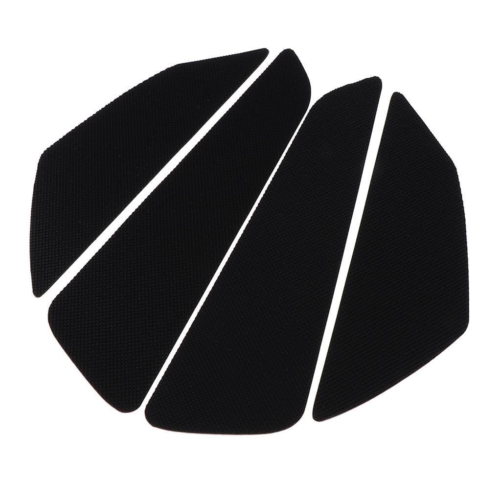 P Prettyia オートバイの燃料ガスタンクパッド バイク用 ニーグ ゴム 全4個 バイク タンク パッド ニー..