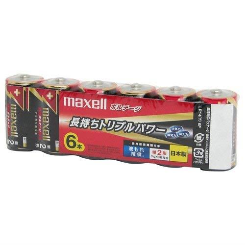 maxell アルカリ乾電池 ボルテージ 単2形 6本 シュリンクパック入 LR14(T) 6P maxell アルカリ乾電池 ボルテージ 単2形 6本 シュリンクパック入 LR14(T) 6P