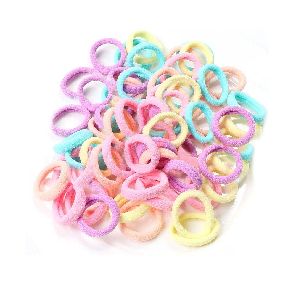 サイズ：100個 (x 1)◆商品名：shefun ヘアゴム こども 子供 髪ゴム ベビーヘアゴム 小さい キッズ ヘアアクセサリー 女の子 髪飾り 黒 カラフル 100本セット まとめJP136 (A2-color-big-100)【セッ...