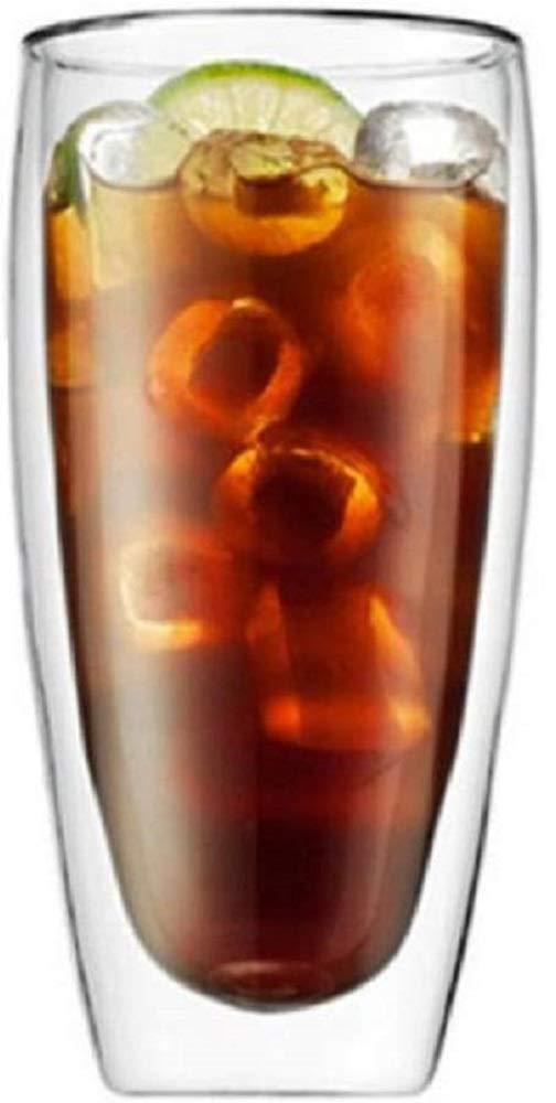 【morningplace】 ダブルウォール グラス タンブラー 二重構造 耐熱 カップ (600ml)