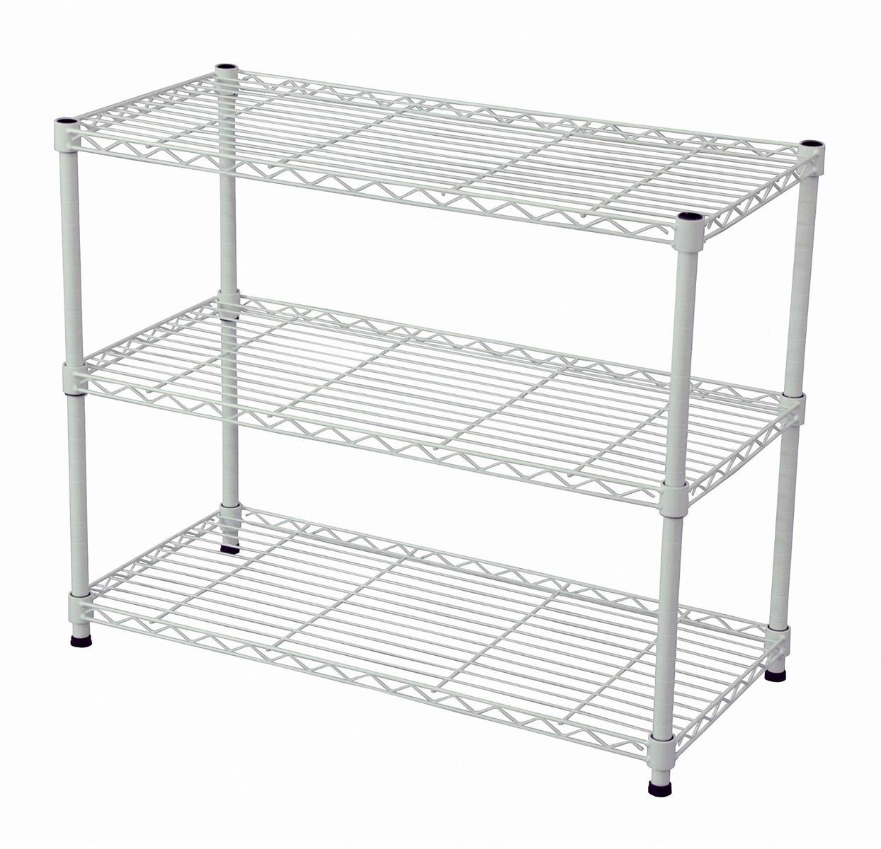 エイアイテック(AITECH)メタルラック本体 ホワイト 75x35x61.8cm 19φスチールラックセット NS-7535WH