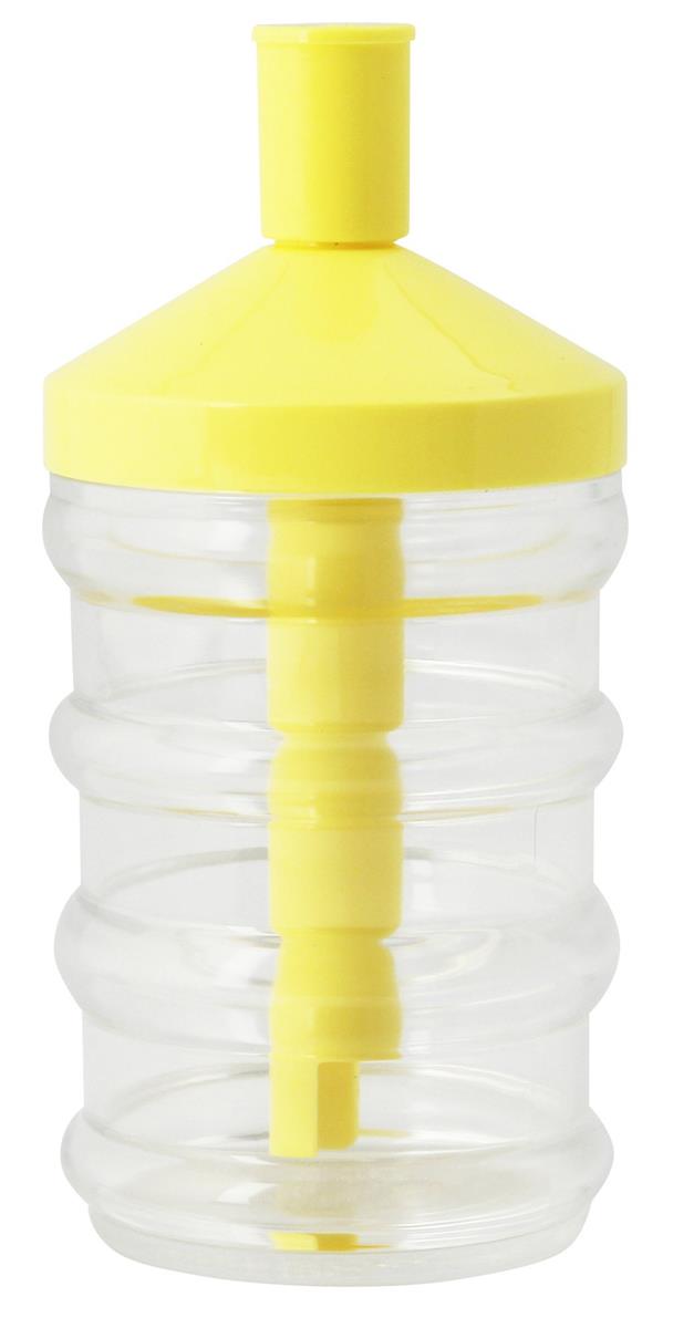 山佳化成 ワンタッチ シュガーポット 280ml 日本製 コーラルイエ ロー ひとふり約3g スプーン1杯分