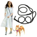 Wagoo 犬 リード ショルダーリード 3m ロープ 小型、中型、大型犬用リード 肩掛け ハンズフリー たすき掛け 斜め掛け 多機能 (太さ1.2cm/L,ブ...