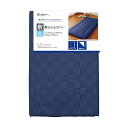 メリーナイト 敷き布団カバー 市松柄 ネイビー シングルロング 約105×215cm 光沢感 和モダン 速乾 になりにくい 洗える PE13101-72