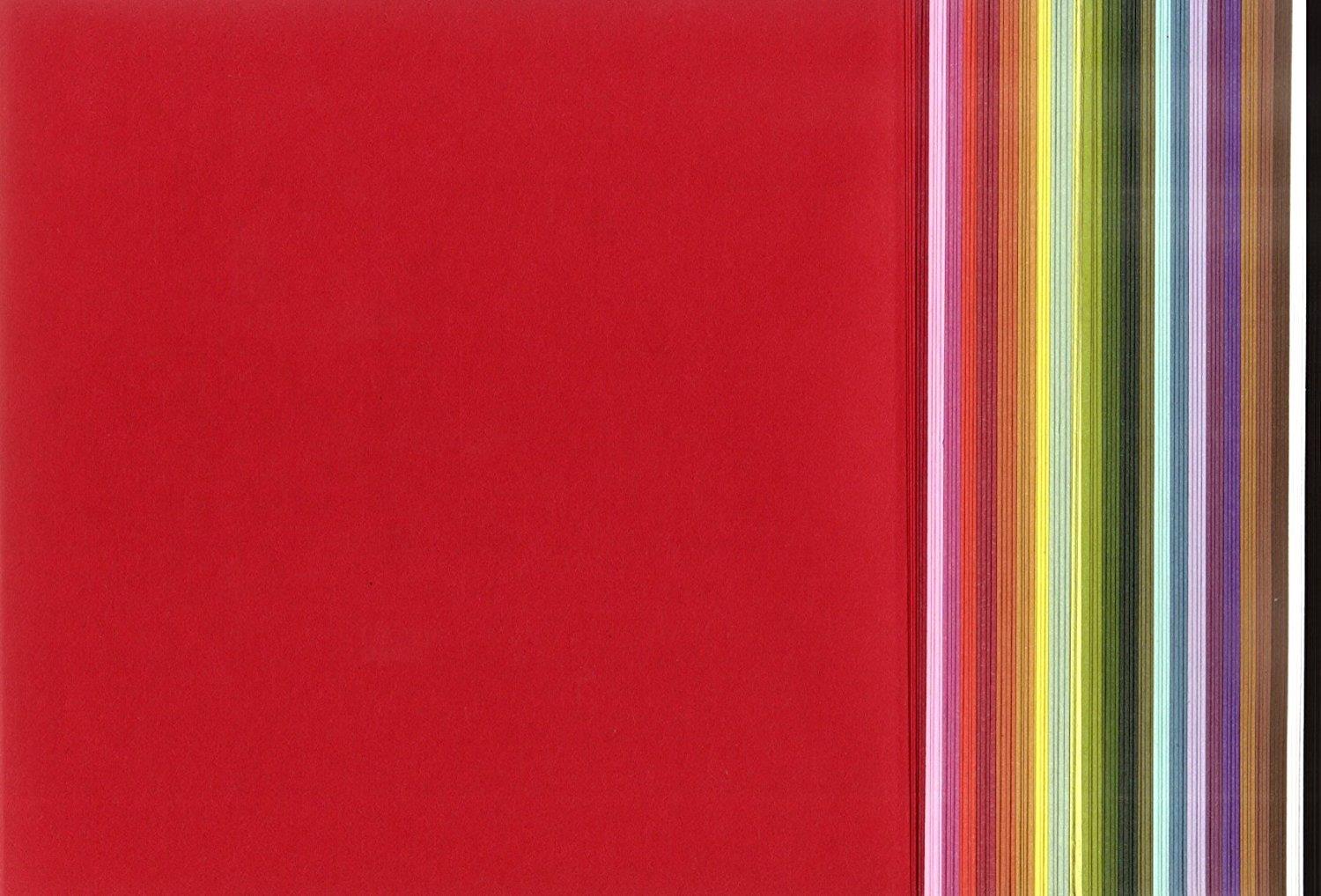 【.co.jp 限定】和紙かわ澄 日本の色 色和紙 折紙 15×15cm 25色 各4枚 合計100枚入