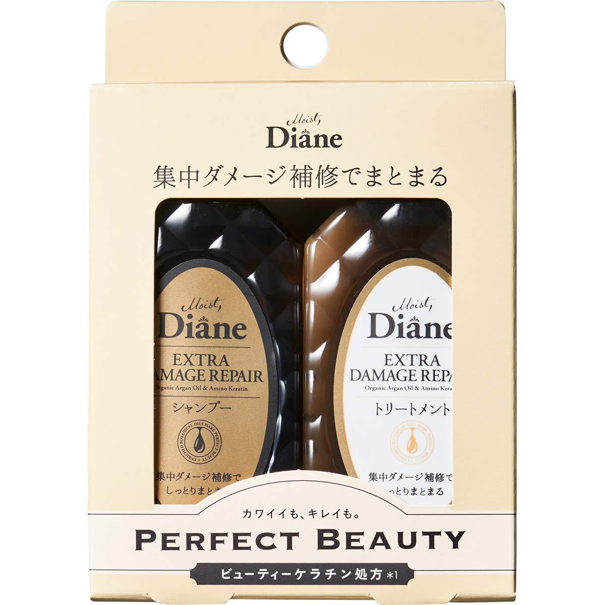 Diane(ダイアン) シャンプー＆トリートメント ダメージ補修 フロ ーラル＆ベリーの香り セット エクストラダメージ 2個アソート
