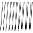 ESJNNK 穴あけポンチ レザーパンチ 10サイズセット ハトメ抜き ベルトパンチ 丸形 スチール製 皮ポンチ 0.5mm/0.8mm/1mm/1.2mm/1...