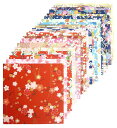 【.co.jp 限定】和紙かわ澄 特撰 手染め 京 友禅和紙 千代紙 15cm 柄いろいろ 20柄入