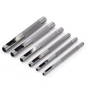 穴あけポンチ【6本セット】革 穴あけポンチ 丸形 円型 レザークラフト道具 ベルトポンチ 工具 穴あけ革 DIY ポンチセット ハトメ抜き 革ポンチ 皮ポンチ ...